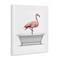 Stupell Industries Traditional Flamingo in Bath Canvas Wall Art Design by Annalisa Latella